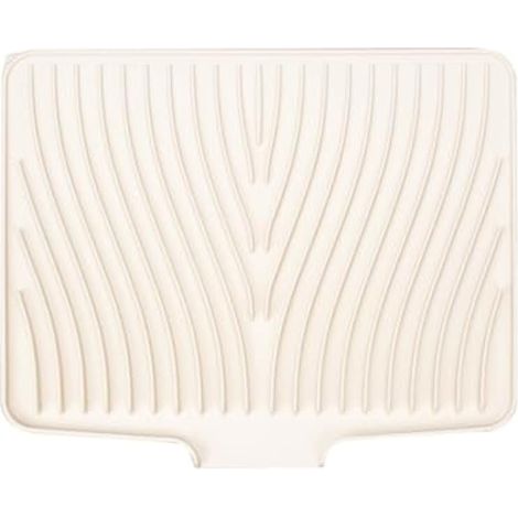 Tapis d'égouttage en silicone 40 x 33 cm, tapis de séchage pour évier, tapis égouttoir pour plan de travail de cuisine (beige) (1/5)
