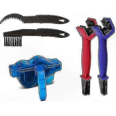 Nettoyeur de chaîne de vélo avec brosse de récurage pour entretien rapide et soin des accessoires (1/4)