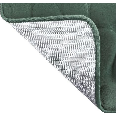 Tapis de bain Microfibre PEBBLE 50x80cm Vert MSV