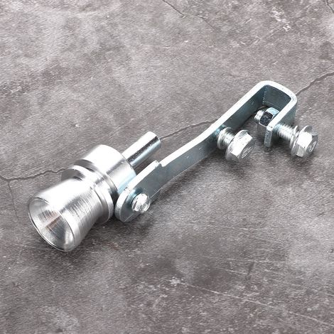 Sifflet d'échappement Turbo Sound Tail Throat en alliage d'aluminium argenté TC M (1/5)