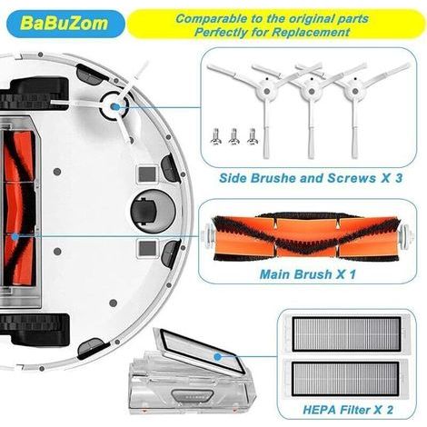 Kit di accessori di ricambio per robot aspirapolvere Roborock S5/S6/S5 Max/S6 Max/S6 Pure – ricambi compatibili (1/3)