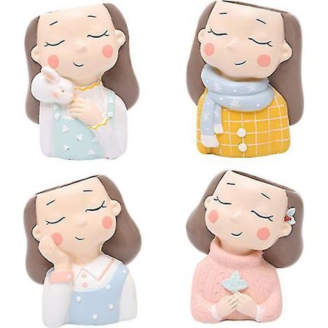 Pots en résine (lot de 4) (1/3)