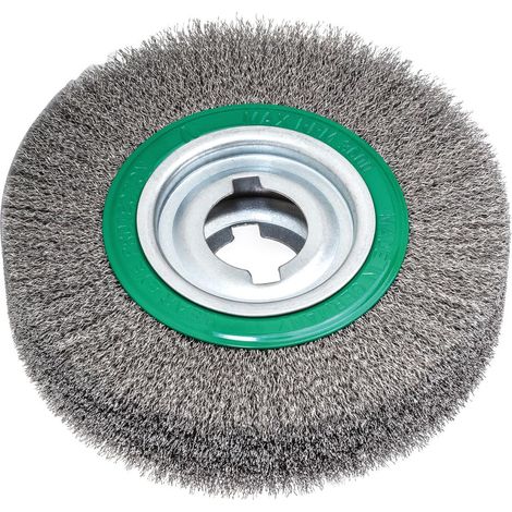 LESSMANN Rundbürste rostfrei 250x60mm gewellt 0,35mm (1/4)