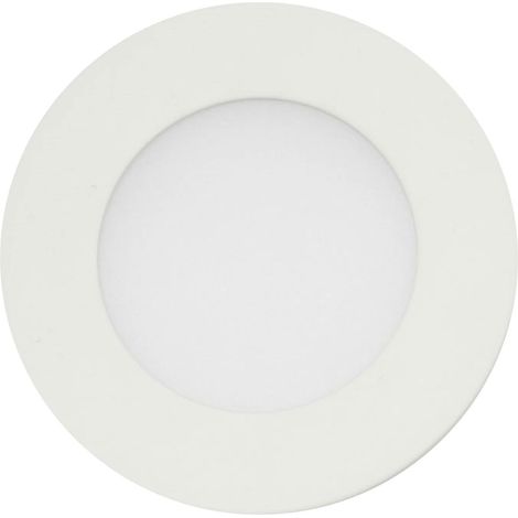 Plafonnier LED - 12 W - Blanc chaud ( 3000 K) - Plafonnier rond plat - Blanc chaud 4 Watt Blanc chaud (1/4)
