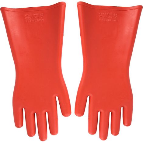 Gants de protection électrique de sécurité étanches, isolés en caoutchouc et résistants à la haute tension 12 kV