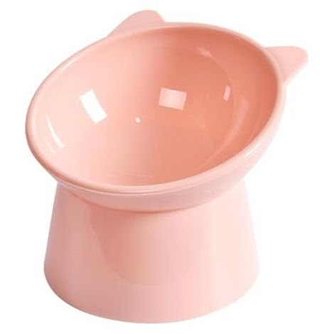 Gamelle Chat Surélevée, Bol Chat Sureleve Incline Anti Vomissement, Gamelle pour Chat Inclinable, Bol de Nourriture pour Chat Chien, Gamelle Chat pour Nourriture & Eau, Ecuelle Chaton Lave-Vaisselle (1/4)