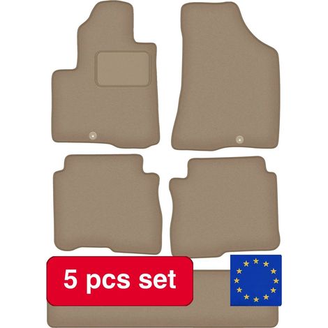 Bodenmatten, Luxus-Umrandung, maßgeschneidert für SUV Modell II, Beige (1/5)