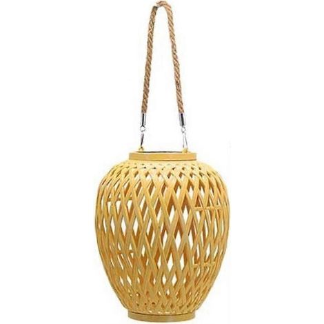 Suspension miniature en rotin tressé - Lampe de plafond en osier A-- (1/5)