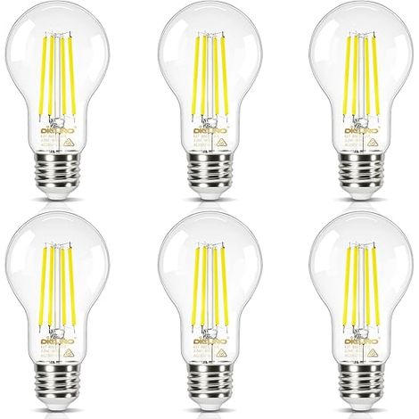 Ampoule LED E27 2.2W 40W 465lm Blanc chaud 2700K Ampoule E27 Filament Vintage Edison LED Angle 360° Verre Clair (1/5)