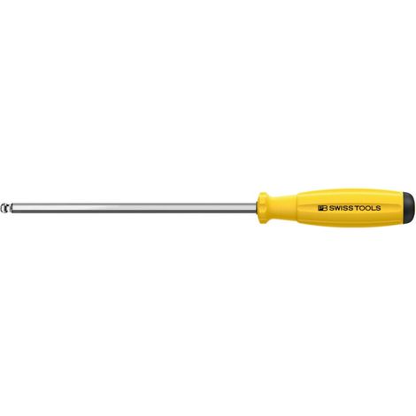 PB Swiss Tools Sechskant-Kugelkopfschraubendreher, mit 2K-SwissGrip-Heft, ESD, 4 mm Sechskant