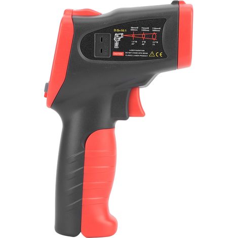 Thermomètre infrarouge numérique portable sans contact avec écran LCD, mesure de température 50℃-1050℃ (1/5)