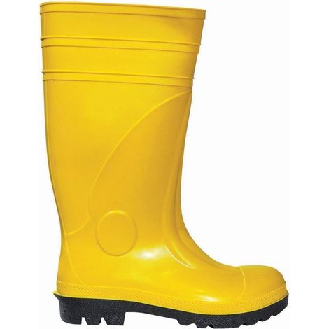 STIVALI PLUTO PVC S5 PUNTALE ACCIAIO N.46 GIALLO