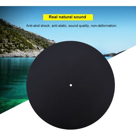 Tapis platine vinyle antistatique, support disque cuir souple 1,5 mm