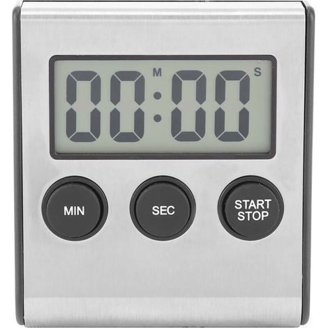 Minuterie numérique à gros chiffres et grand écran LCD, minuterie de cuisson murale pour la maison de Kithcen (1/5)
