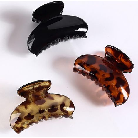 Lot de pinces à cheveux moyennes de 6,9 cm (2,7 pouces), petites pinces à cheveux antidérapantes en plastique avec pince à mâchoires (1/5)