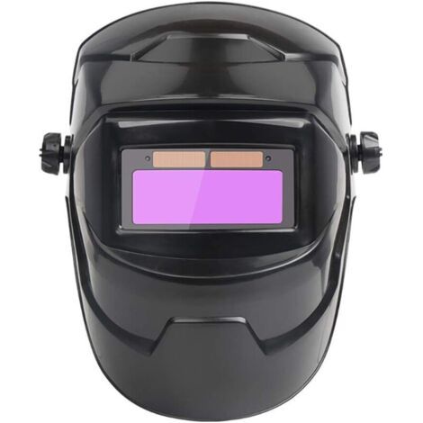 LAN Casque de soudage à obscurcissement automatique, réglable, à énergie solaire, avec capteur haute sensibilité, adapté à la protection professionnelle (1/4)