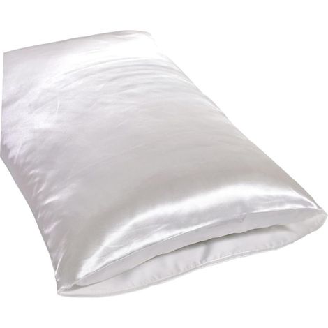 Blanc Satin Kissenbezüge aus Polyester Hautfreundlich und Maschinenwaschbar für Sommer (1/2)