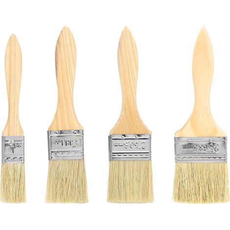 4pcs Pinceau À Peinture Pinceaux Plats 1+1.5+2+2.5" (1/5)
