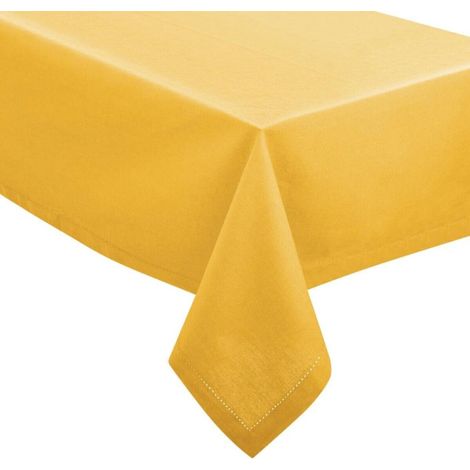 Nappe Rectangulaire "Chambray" 140x240cm Ocre (1/3)