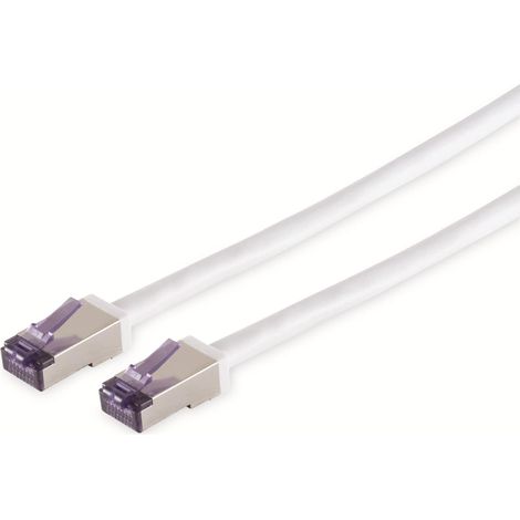SMART-MULTIMEDIA Câble réseau CAT.6a Superflex, S/FTP, blanc, 3,0m