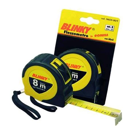 Flessometro 3 Metri Da 16 Mm Hu-Firma Gommato Con Block Nastro Conf. 12 Pezzi