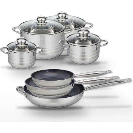 Lot de 3 Poêles céramique Elo Profi Therm Platinum 24/28/32 cm et 4 Faitouts Elo Brillant 14/16/20/24 cm (1/5)