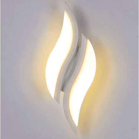 Applique Murale Interieur, Lampe LED Murale Moderne 10W, Appliques 3000K Lumière Blanche Chaude pour Chambre à Coucher, Salon (1/5)