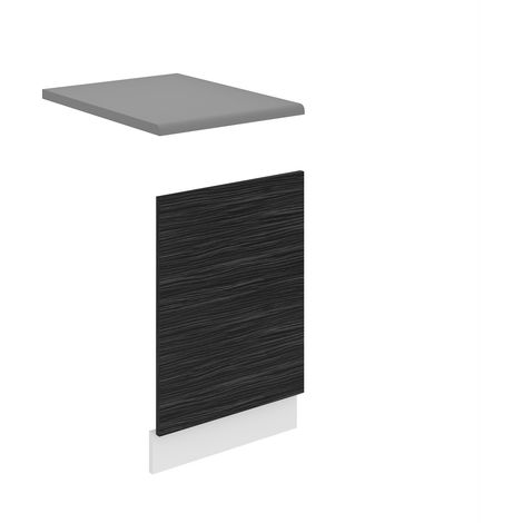 BELINI Habillage de Porte Lave Vaisselle PO45 Meuble Lave Vaisselle avec Plan de Travail I Accessoire pour Lave-Vaisselle Cuisine - Teille: 1,6 x 45 x 57 cm I Couleur: ébène Royal