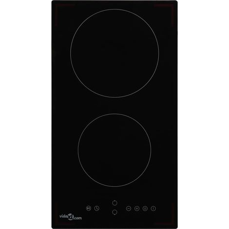 Piano Cottura in Ceramica con 2 Zone e Controlli Touch 3000 W vidaXL (1/5)