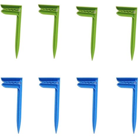Ancres À Sable - Clips De Fixation Pour Serviette De Plage Et Couverture De Pique-Nique - Pour Camping, Plage Et Voyage - Lot De 8 (1/5)