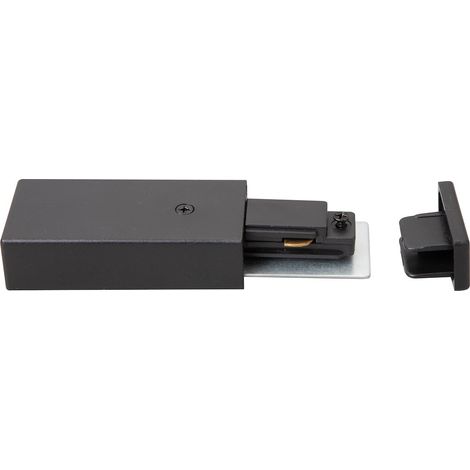 Alimentation pour rail 1 phase 16A droite noire avec cache Milagro (1/4)