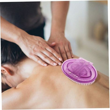 Tragbares, ergonomisches Körpermassagegerät, Tiefenentspannung, lila, 1 Stück (1/4)