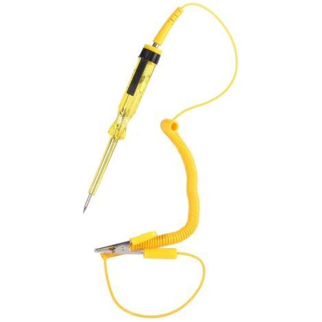 Automotive Vehicle Circuit Tester DC 6V 12V 24V Bulb Voltage Test Pen Yellow Pencil (1/5)