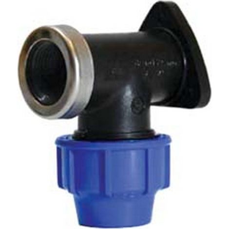 5PZ GOMITO A COMPRESSIONE TERMINALE A MURO 90° PN16 - ø mm.25x3/4"