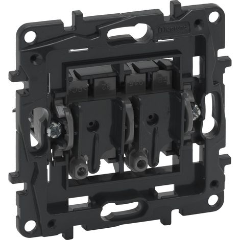 Interruptor doble Niloé Step 10AX 250V LEGRAND 864005 (1/2)