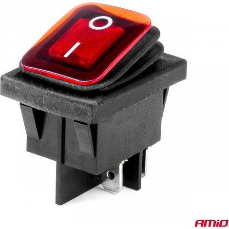 Interrupteur rectangulaire lumineux AMIO-03092 (1/4)