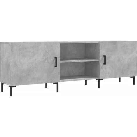 Mueble TV multimedia estantería para televisión buffet para televisión comedor salón dormitorio 150 x 30 x 50 cm madera contrachapada gris 020025998