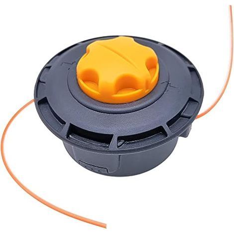 Tête de débroussailleuse M10 x 1,25 adaptée – Gauche – Avec embout automatique – Tête à double fil – Bobine de fil en nylon pour débroussailleuses thermiques (1/5)