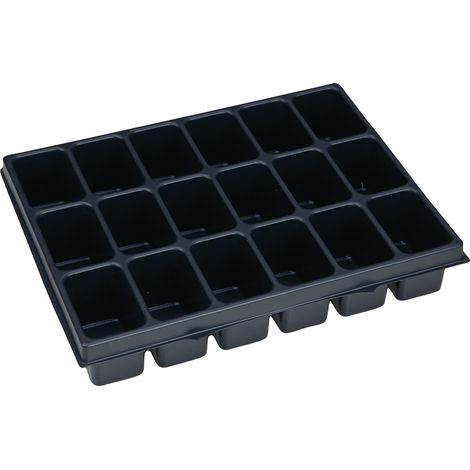 Inserti piccoli i-BOXX® iB 72 B349xT265xH63mm polistirolo con 18 scomparti