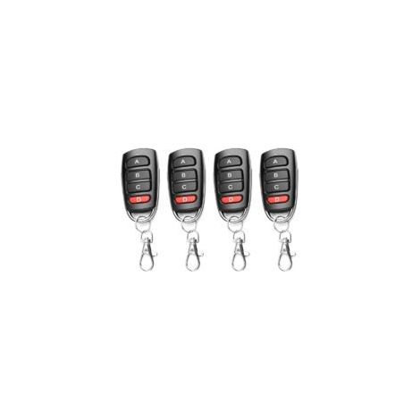 4 telecomandi universali per porte da garage a 433 MHz, duplicatore di porte da garage, telecomando di ricambio wireless a 4 pulsanti per porte da garage, clonazione di porte da garage elettriche - Cr