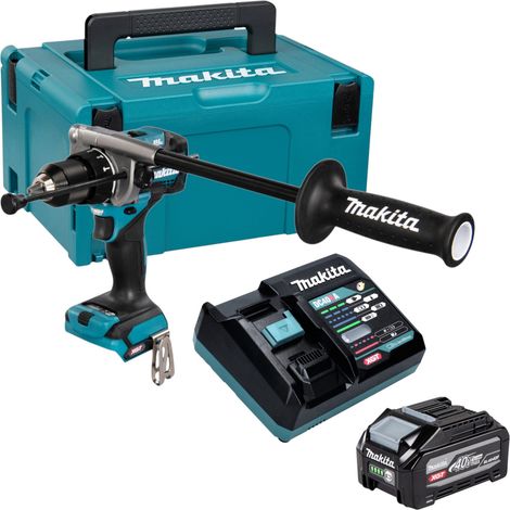 Taladro atornillador a batería Makita HP 001 GU101, 40 V máx., 140 Nm, XGT Brushless + 1 batería de 4,0 Ah + cargador + maletín Makpac (1/5)
