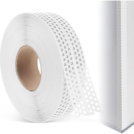 Generisches Nahtabdeckband Gipskarton Fugenband Selbstklebend 40Mx5CM Eckschiene Trockenbau PVC Kantenschut Dichtungsband zum Verbinden Von GK-Platten Wandecken und Wandrisse Ausbessern (1/5)