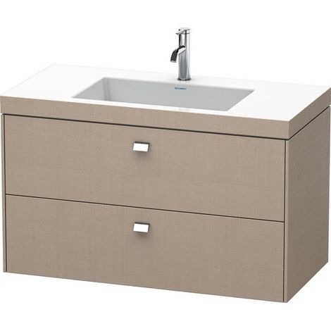 Meuble sous-vasque BRIOSO 613x1000x480mm WT Vero Air Gri ch 1 trou de robinetterie