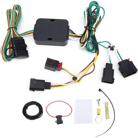 Kit faisceau câblage remorque 4 broches 56333 – Plat remorquage connecteur fiche remplacement Grand Caravan 2008-2010, électricité (1/5)