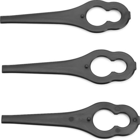 50 Stück Kunststoffklingen für Rasentrimmer, Rasenmäher-Ersatzteile für BOSCH ALM 28 30 (Schwarz) (1/5)