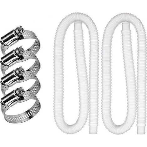Tuyau De Piscine Tuyau De Remplacement 32mm Avec Pinces Métalliques Pour 300-330-530-1000 Pompe GallonFiltresPompes Et Access 242 (1/4)