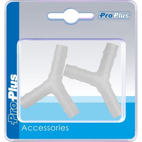 Connettore tubo acqua raccordo a y 8mm 2 pezzi in blister (1/5)