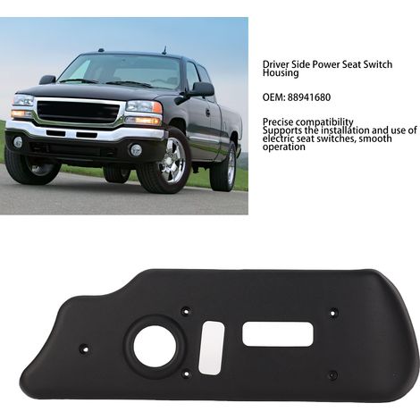 Bedienfeld für den Fahrersitz 88941680 in mattschwarzem ABS für Dodge Ram 1500/2500/3500 2003-2007 (1/5)