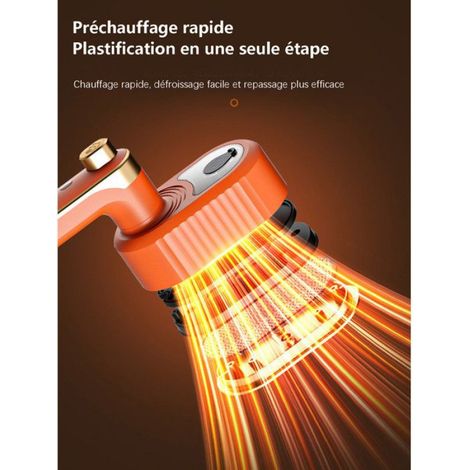 Fer A Repasser Portatif - Pliable Mini - Chauffe En 20 S - Pour Coton Polyester Laine Lin - 1 Unite (1/4)