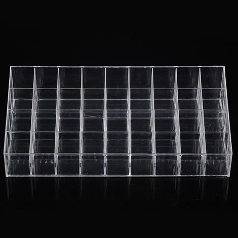 Aufbewahrungsbox für 36 Lippenstifte – Transparenter Organizer für Make-up und Pinsel (1/5)